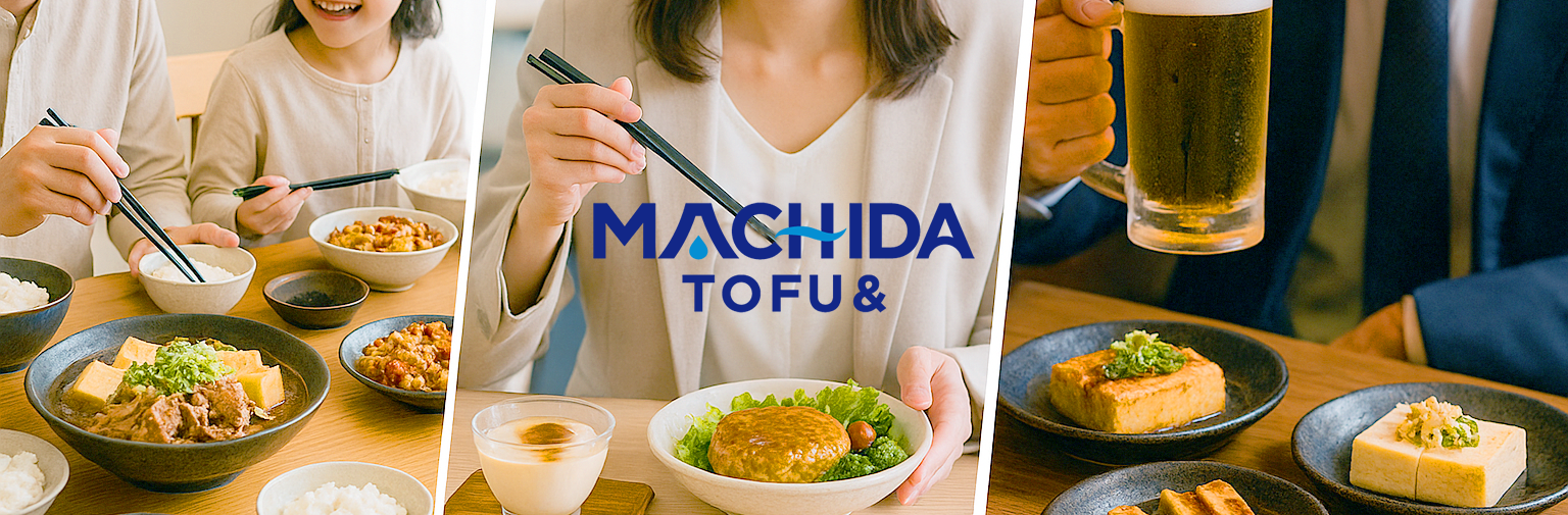 町田食品株式会社がOEM製造する豆腐・大豆加工品のイメージ写真